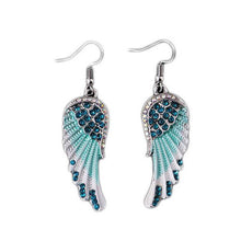 Load image into Gallery viewer, A Pair Of Angel Wings Diamond Earrings