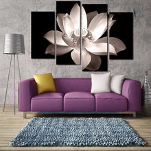 Load image into Gallery viewer, HD Printed 4-Panel Lotus Pattern Canvas Painting