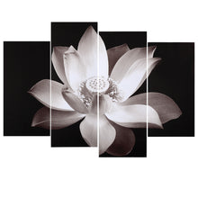 Load image into Gallery viewer, HD Printed 4-Panel Lotus Pattern Canvas Painting