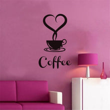 Load image into Gallery viewer, Coffee Cup Decals Removable Vinyl Wall Sticker