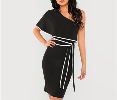 Elegant Party One Shoulder Dress
