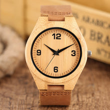 Load image into Gallery viewer, Bamboo Wristwatch Bracelet-Brown