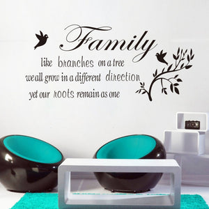 Family Like Branches Quote Wall Art