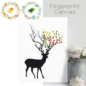 Creative Canvas Painting Fingerprint Signing Picture