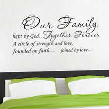 Load image into Gallery viewer, Our Family Quote Wall Sticker