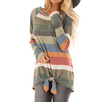 Stripe Print Tops