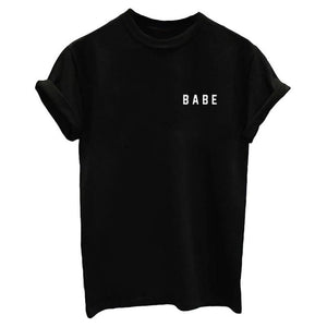 Letter Print Women T-Shirt 2019