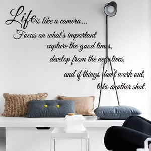 Life Quote Wall DIY Sticker