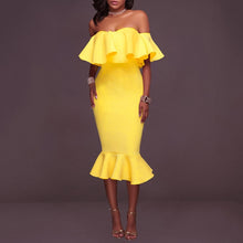 Load image into Gallery viewer, Off Shoulder Party Dress