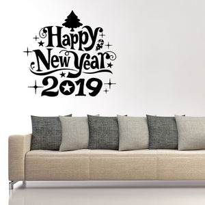 2019 Happy New Year Wall Sticker (Most Popular)