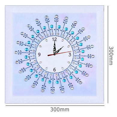 Sun Flower Peacock Wall Clock